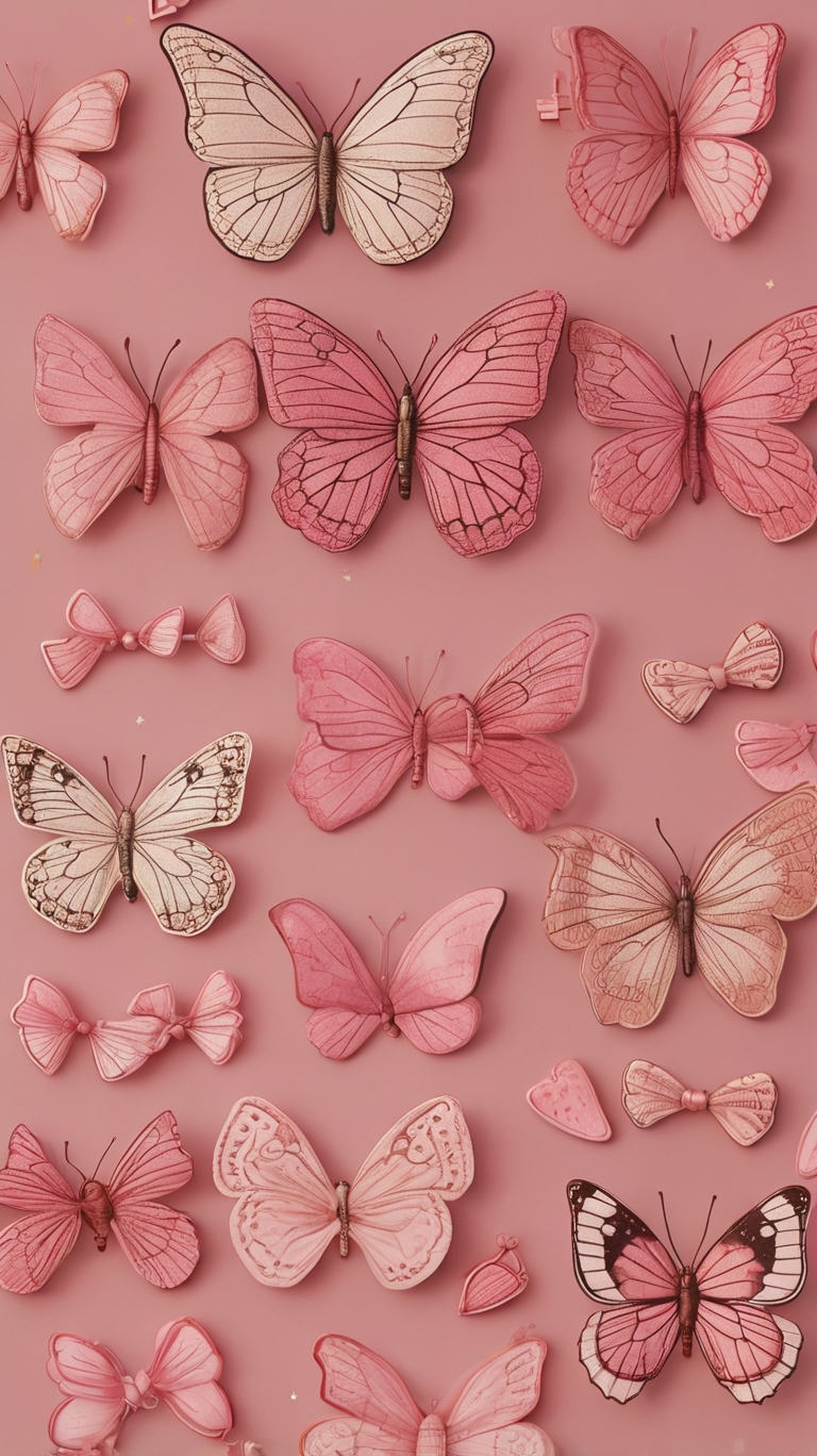 Cute Preppy Butterfly’s Wallpaper, iphone wallpaper