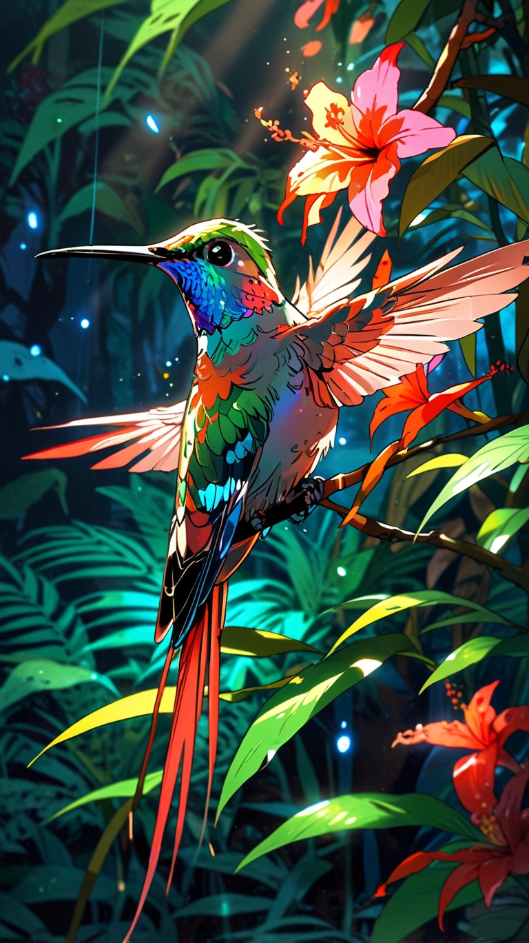 HD Humming Bird’s Mobile , I Phone Wallpaper