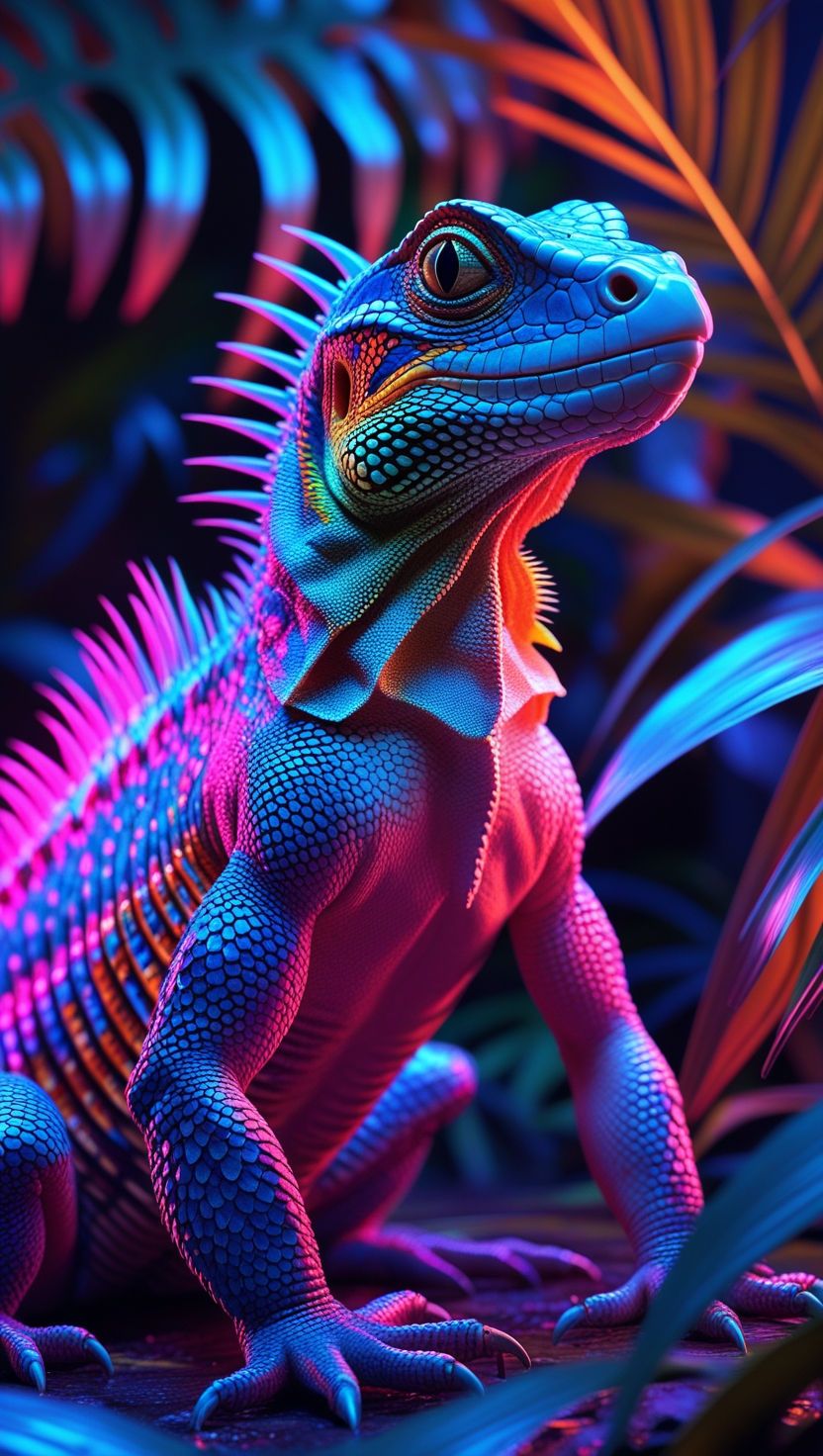 HD Iguana’s Mobile, I Phone Wallpaper
