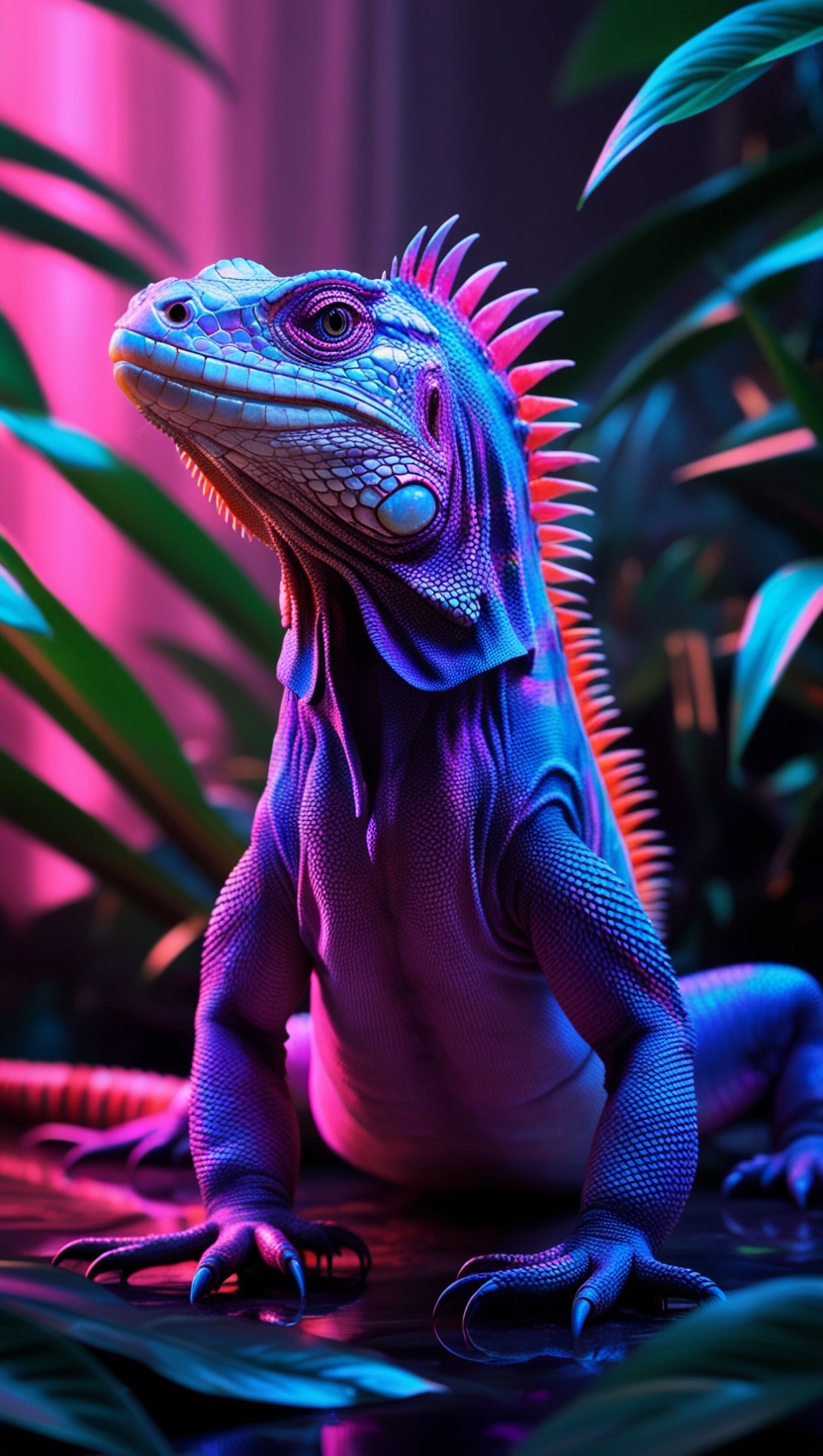 HD Iguana’s Mobile, I Phone Wallpaper