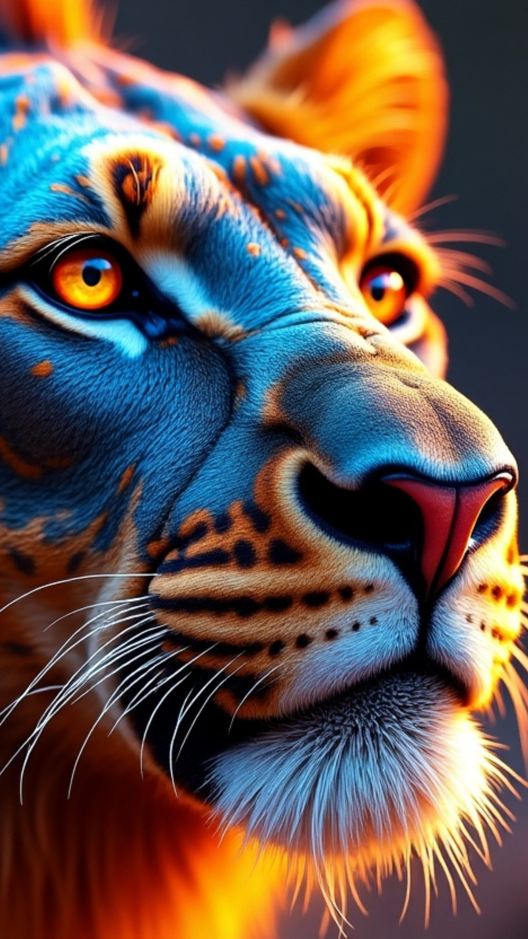 Lion’s Mobile Phone HD Wallpaper