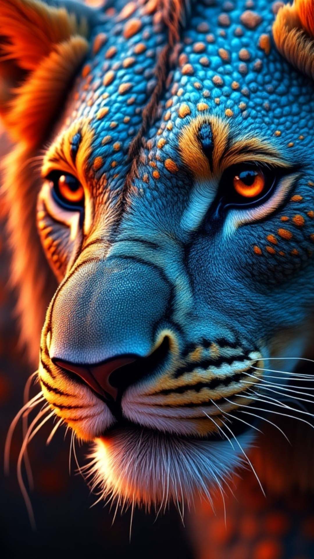 Lion’s Mobile Phone HD Wallpaper