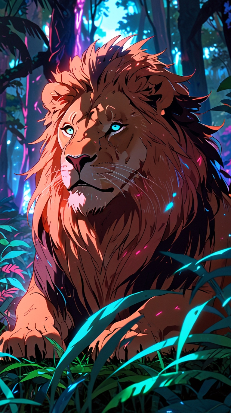 Lion’s HD Wallpaper for Mobile Phone, IPhone