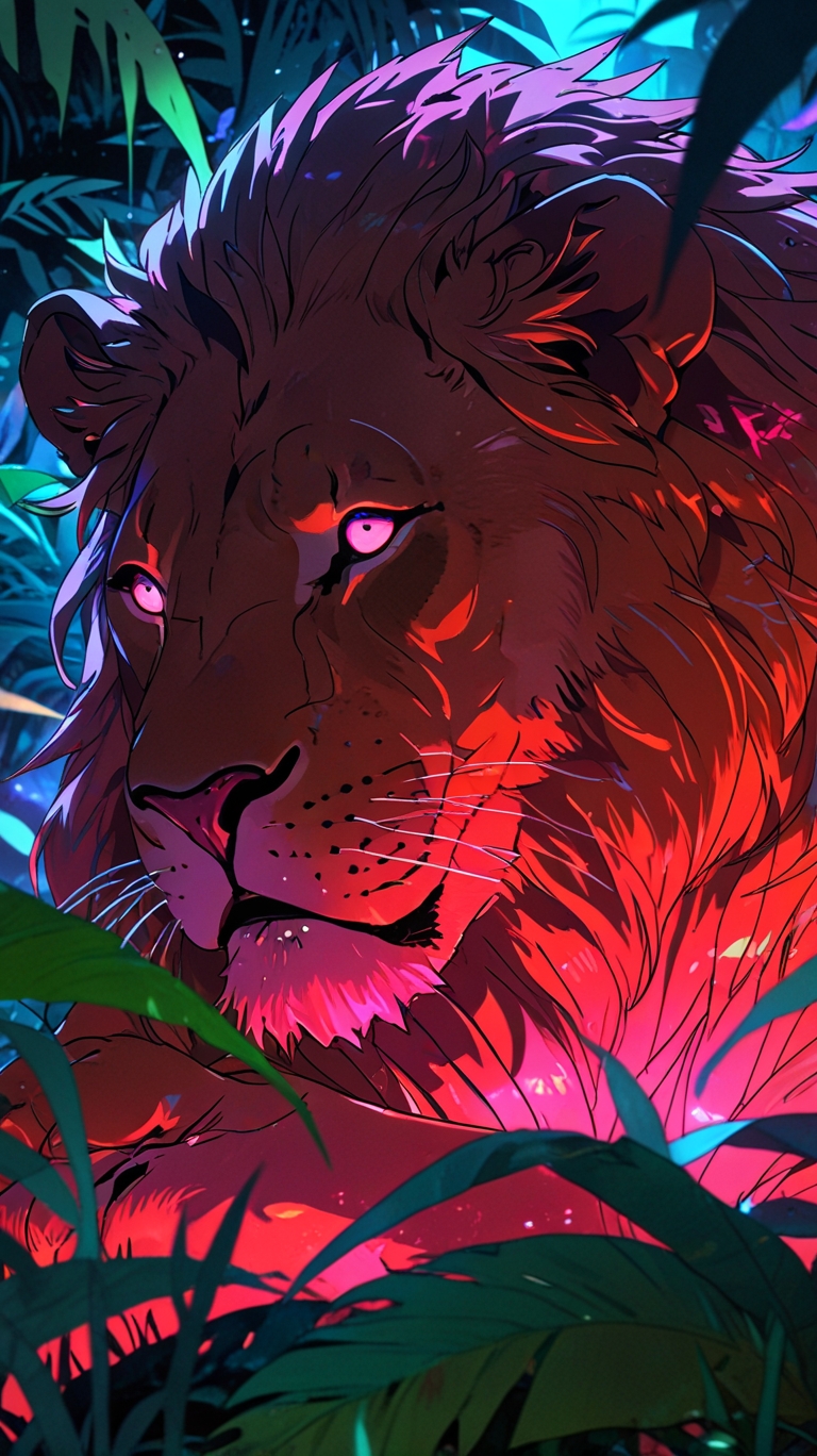 Lion’s HD Wallpaper for Mobile Phone, IPhone