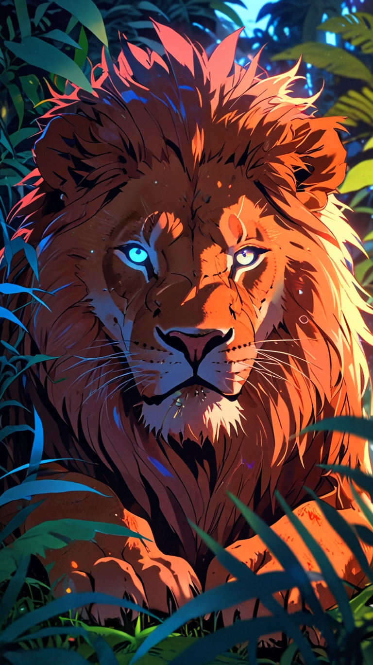 Lion’s HD Wallpaper for Mobile Phone, IPhone