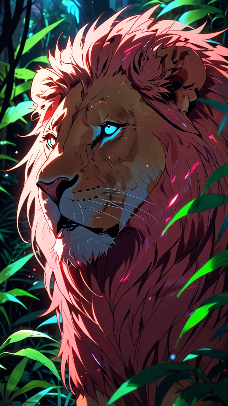 Lion’s HD Wallpaper for Mobile Phone, IPhone