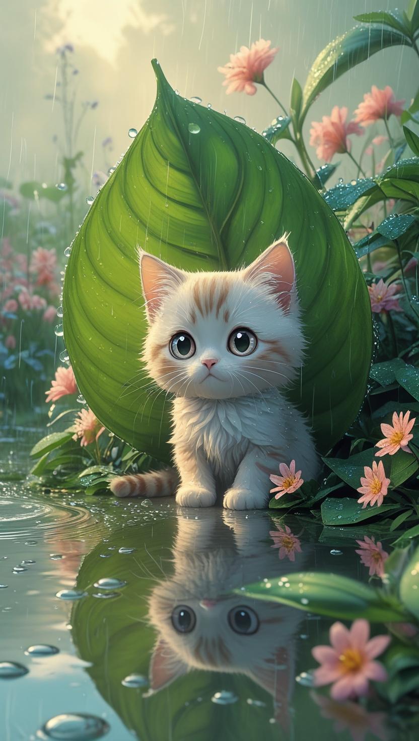 Cute Cat’s Mobile , I Phone HD Wallpaper