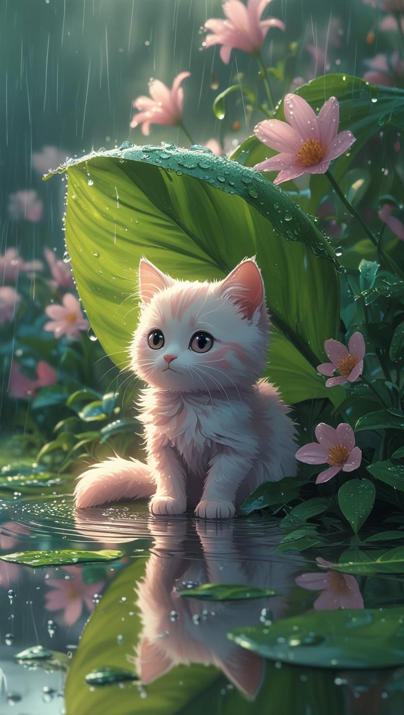 Cute Cat’s Mobile , I Phone HD Wallpaper