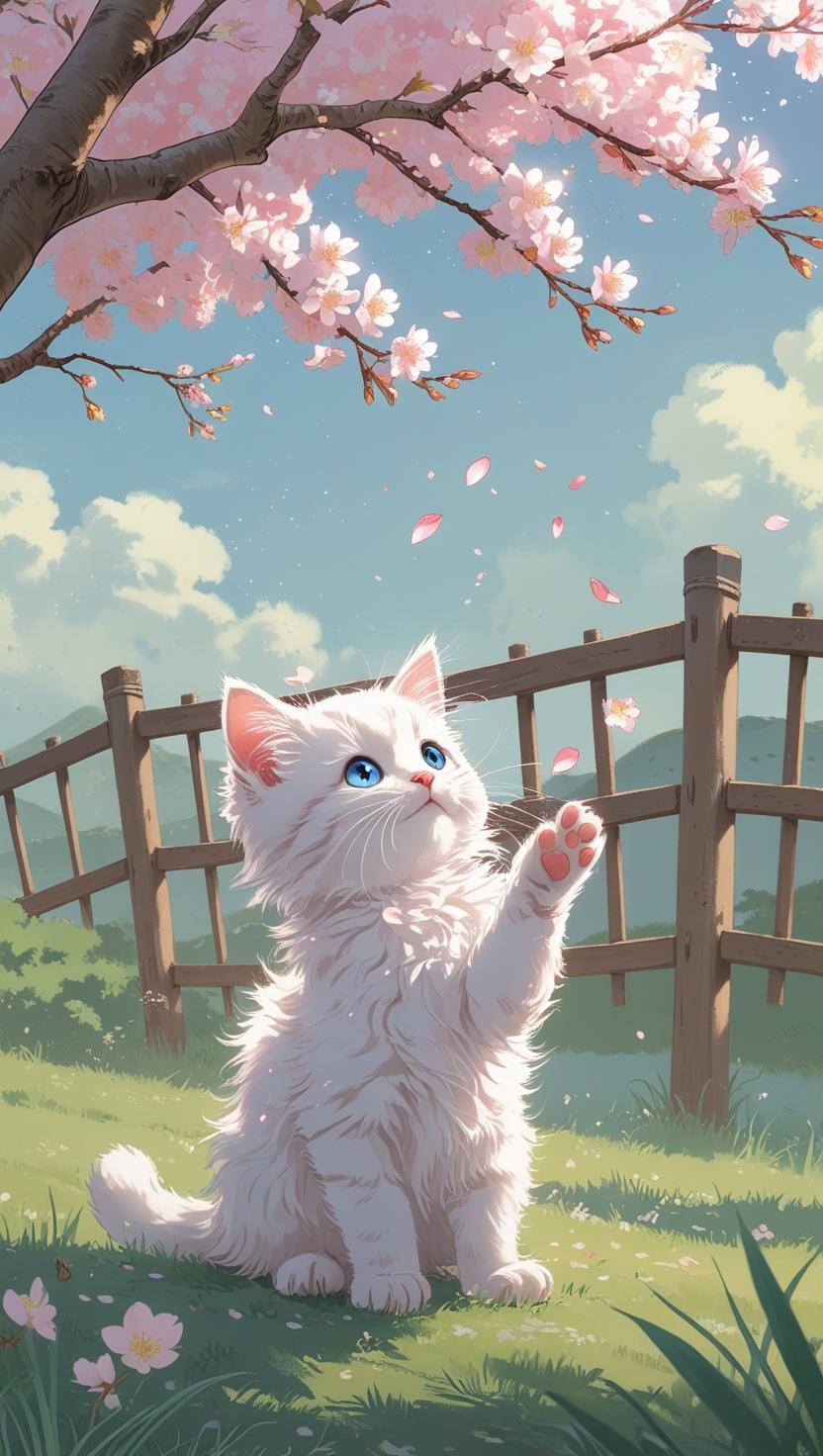 Cute Cat’s Mobile , I Phone HD Wallpaper