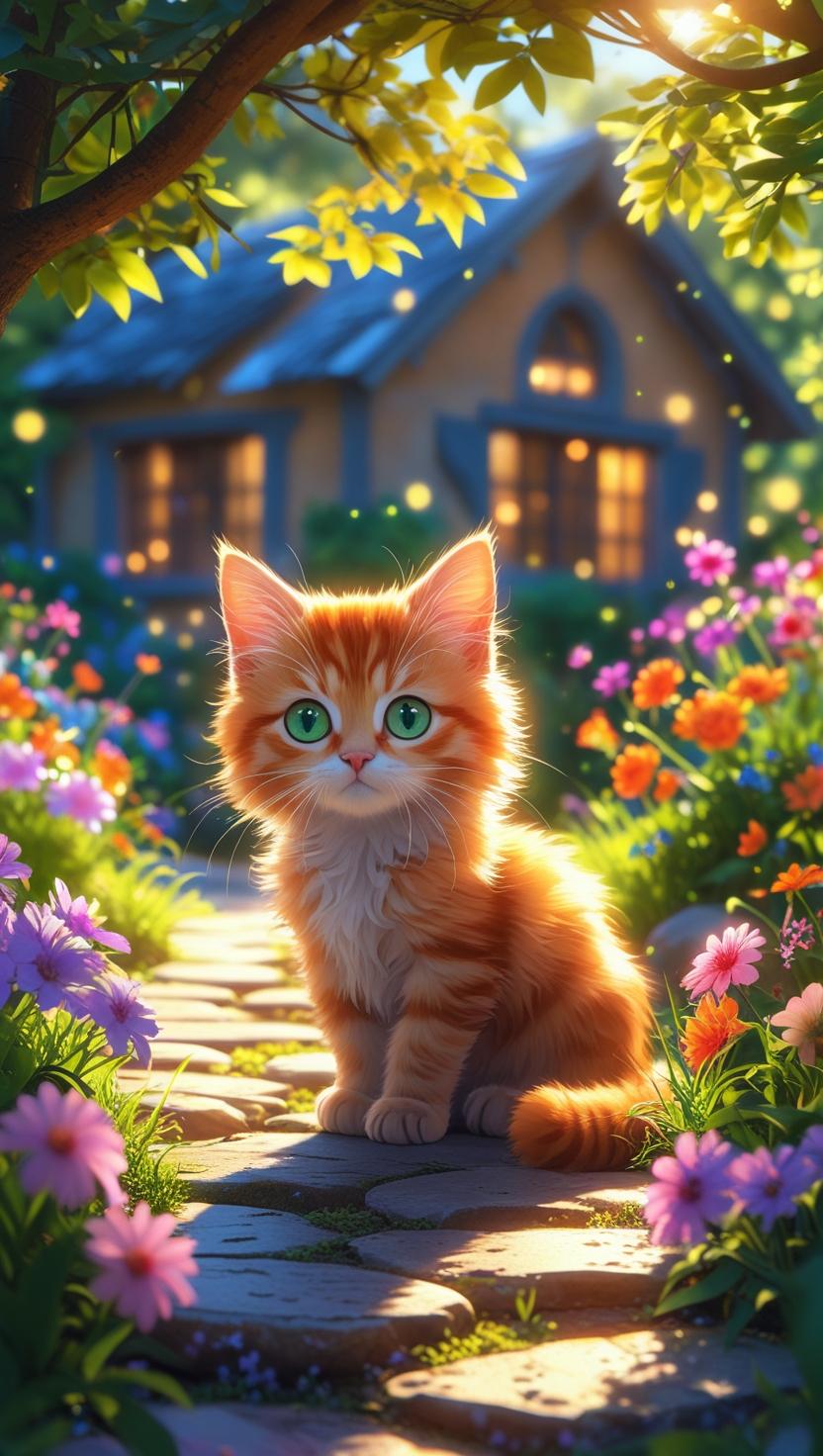 Cute Cat’s Mobile , I Phone HD Wallpaper