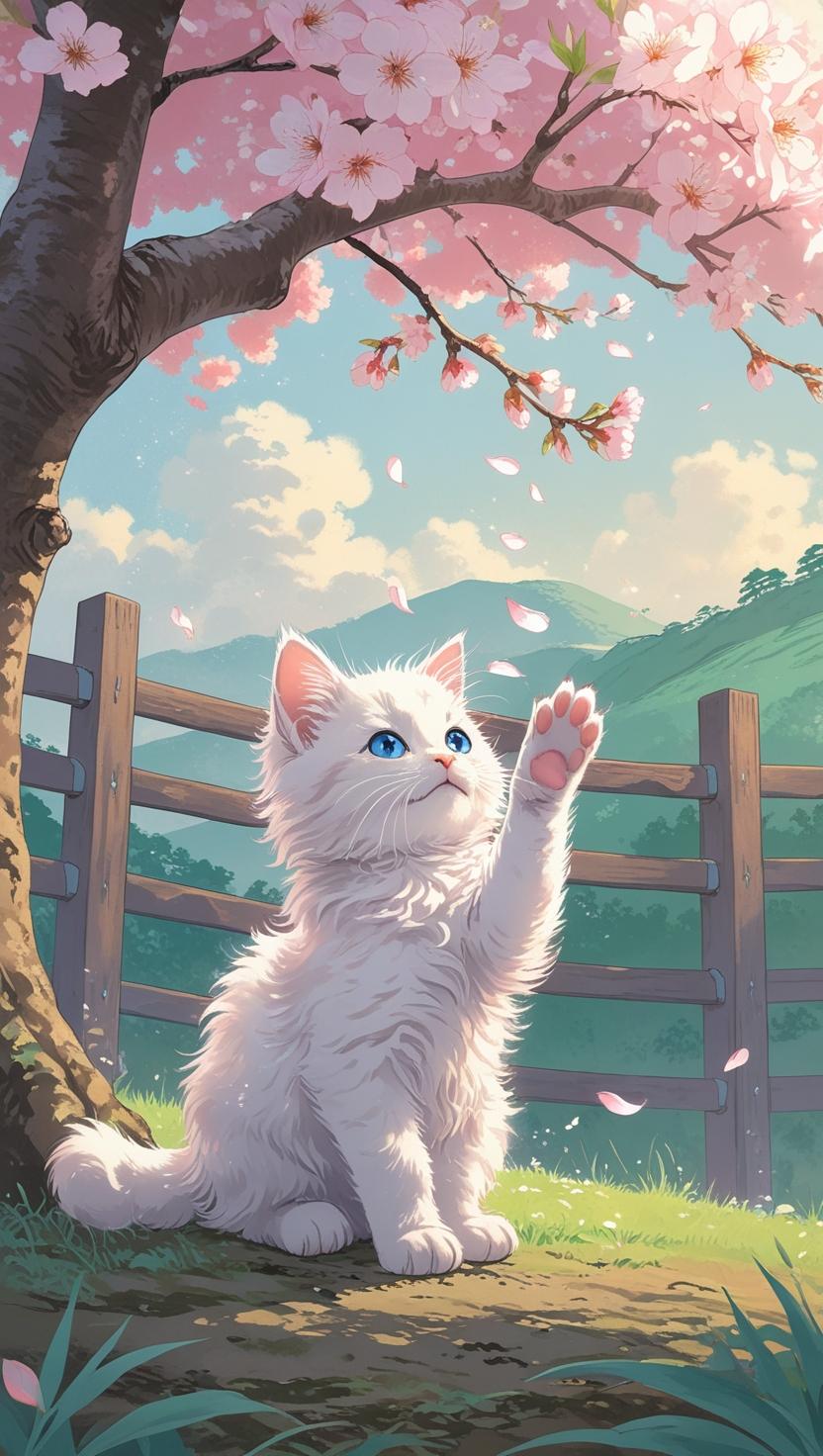 Cute Cat’s Mobile , I Phone HD Wallpaper