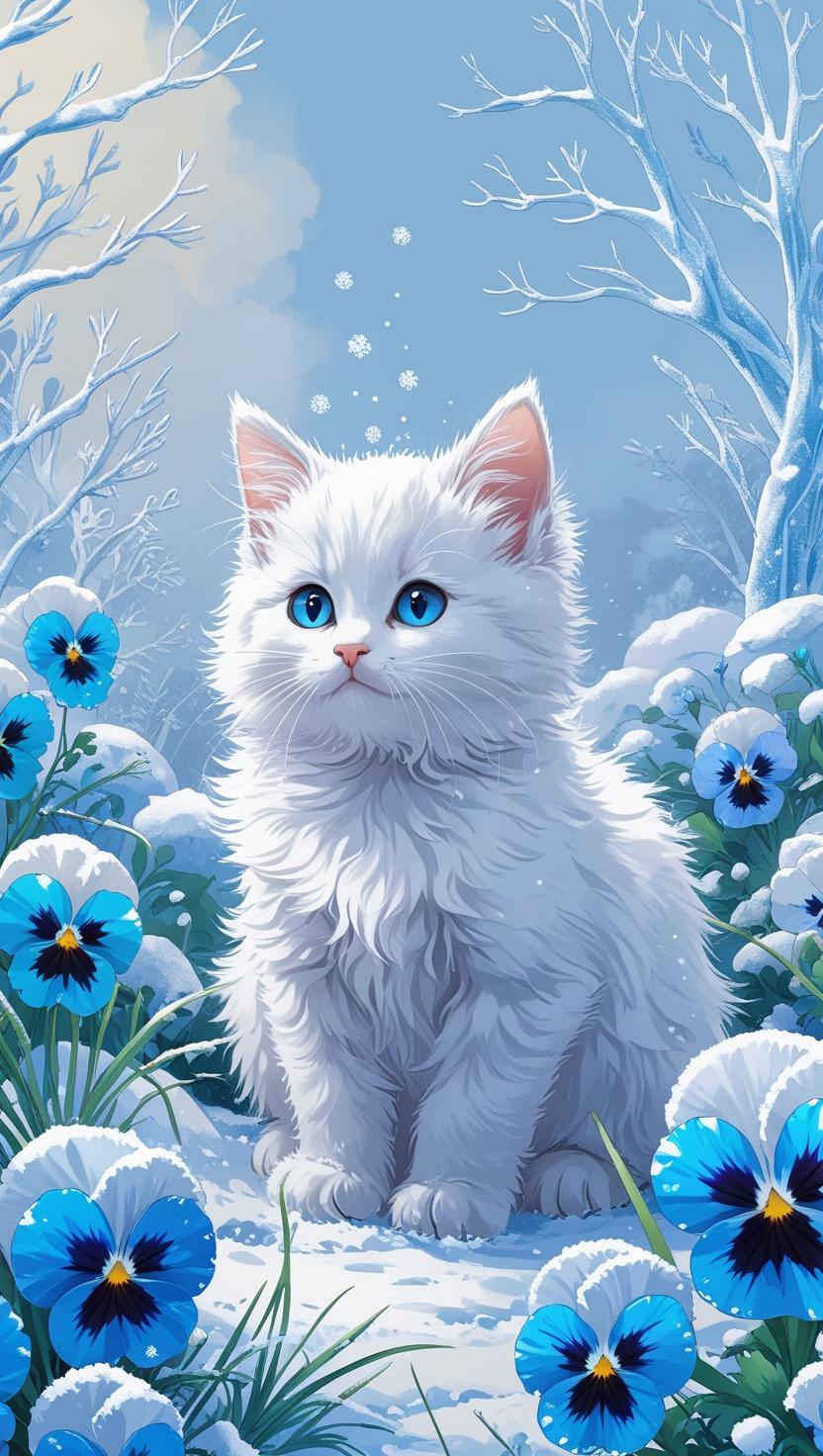 Cute Cat’s Mobile , I Phone HD Wallpaper
