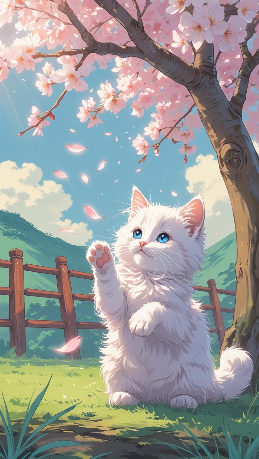 Cute Cat’s Mobile , I Phone HD Wallpaper