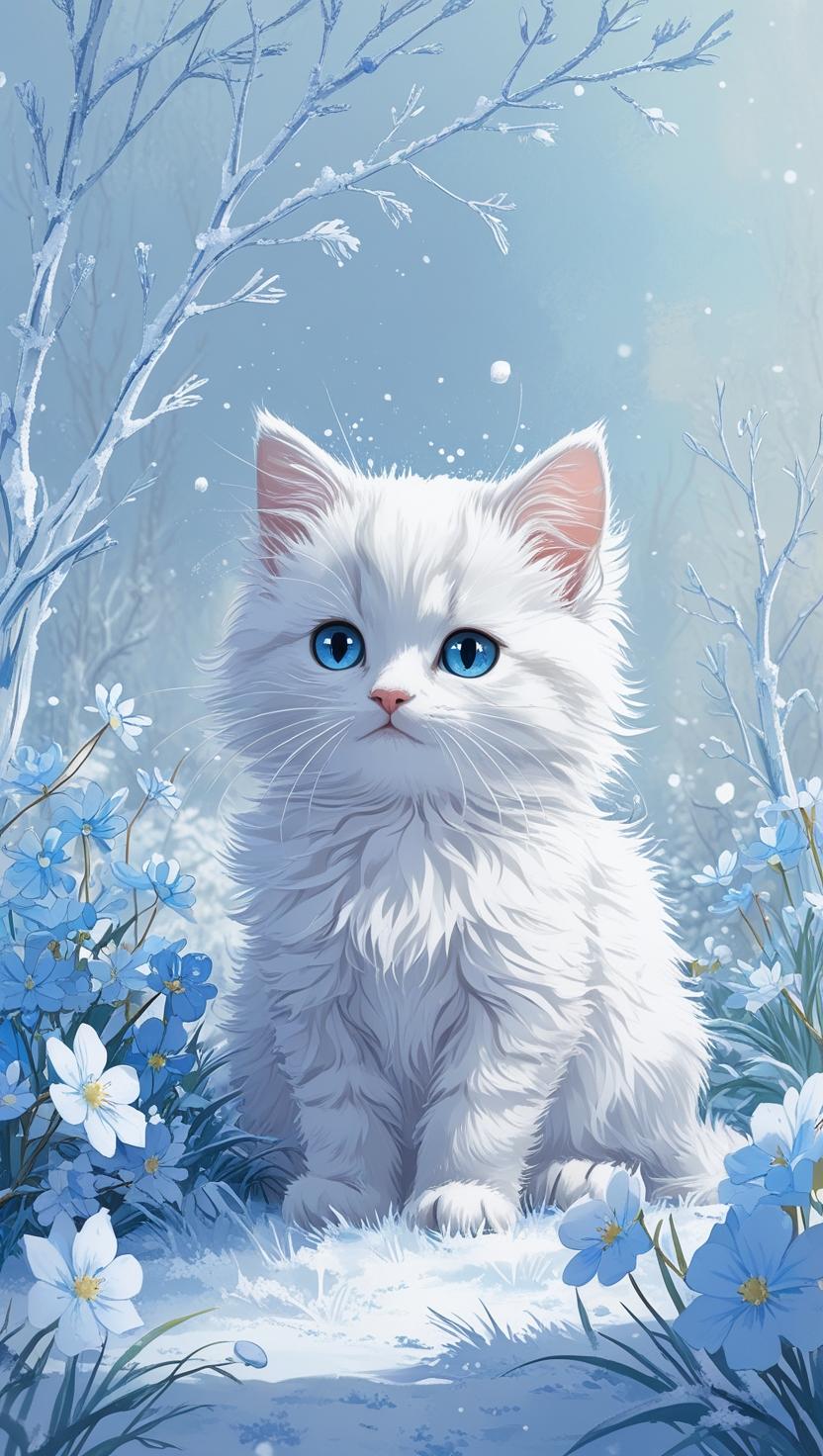 Cute Cat’s Mobile , I Phone HD Wallpaper
