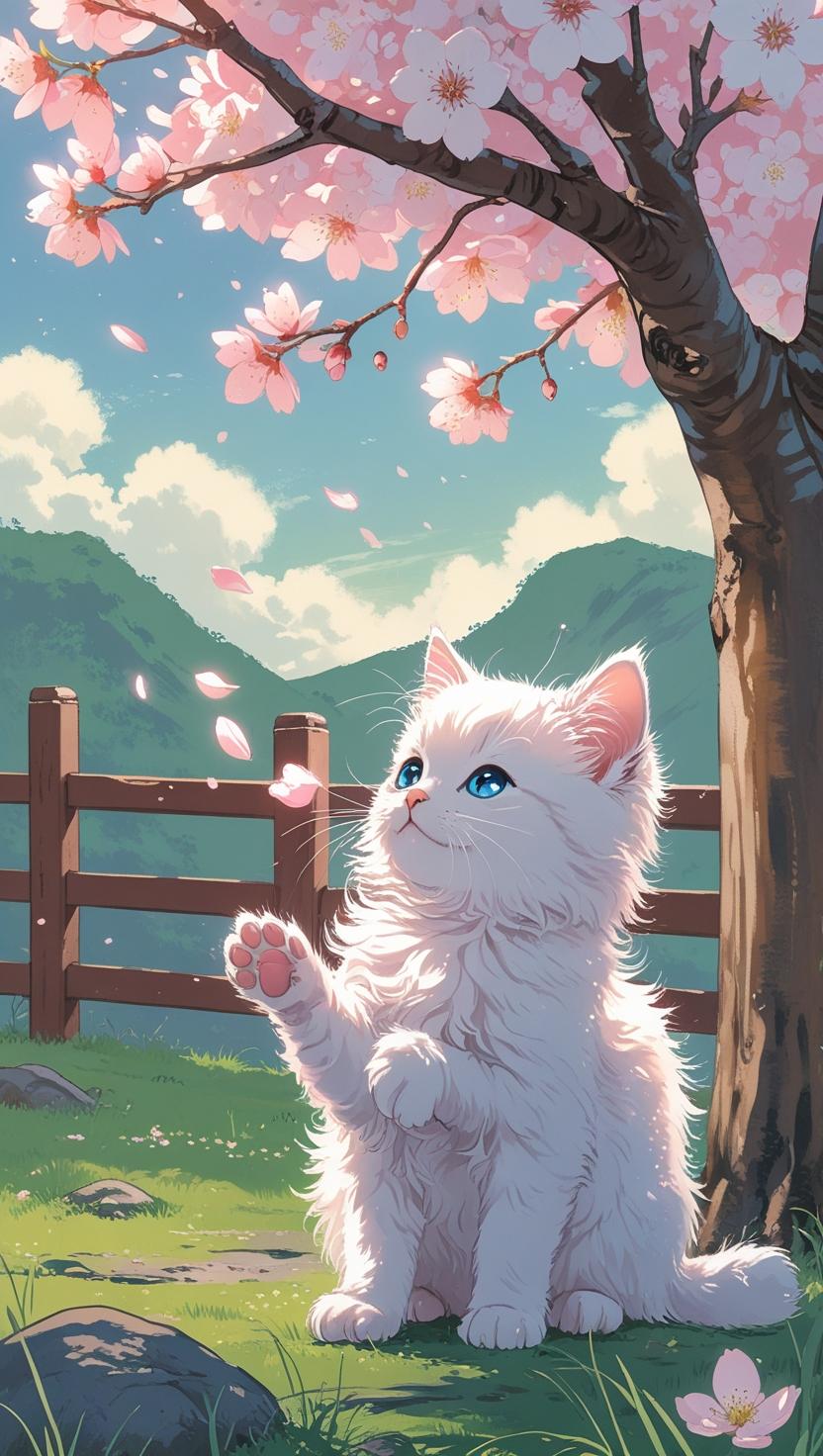 Cute Cat’s Mobile , I Phone HD Wallpaper