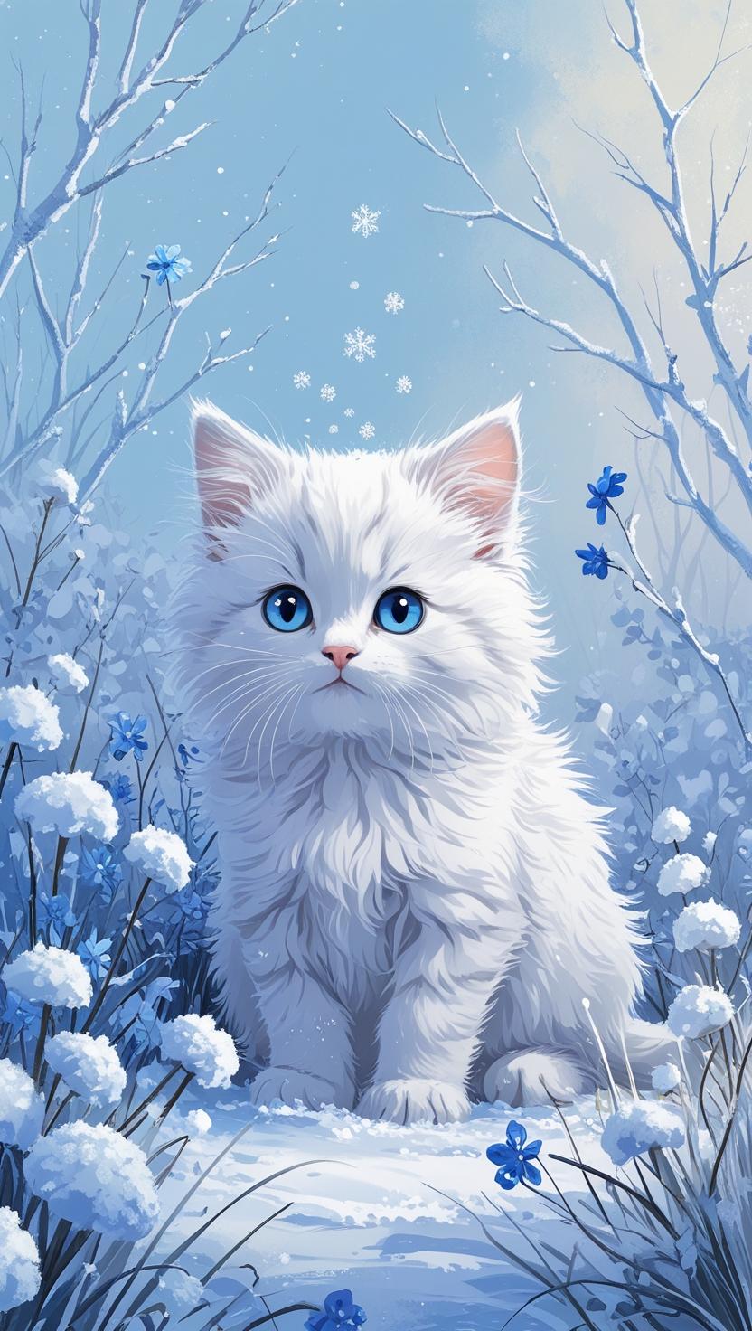 Cute Cat’s Mobile , I Phone HD Wallpaper