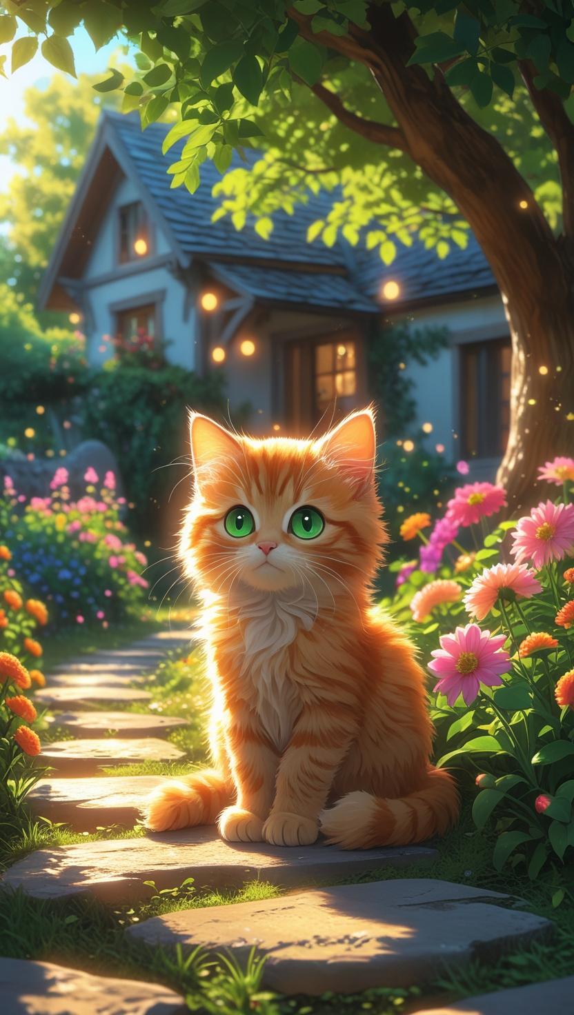 Cute Cat’s Mobile , I Phone HD Wallpaper