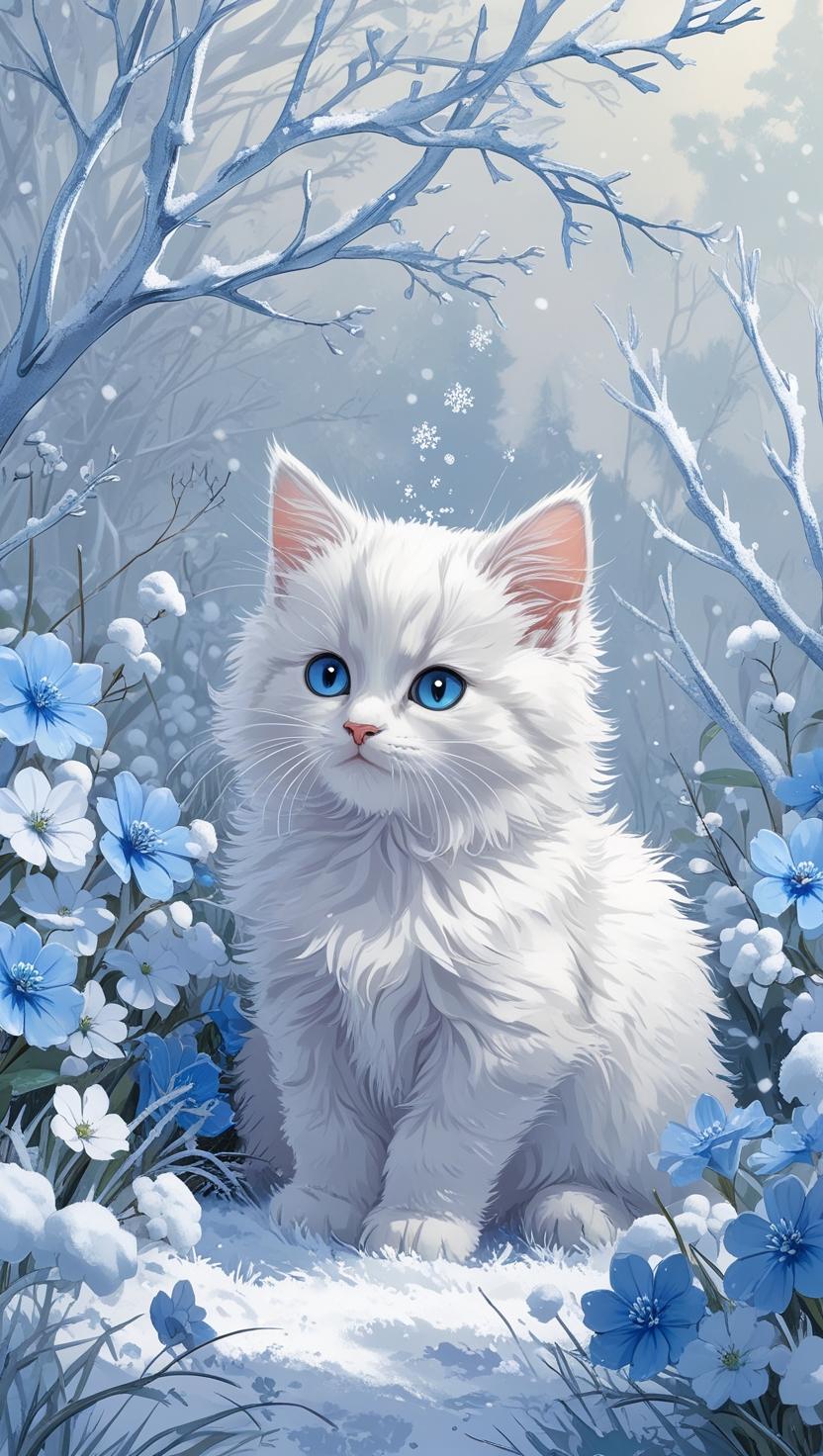 Cute Cat’s Mobile , I Phone HD Wallpaper