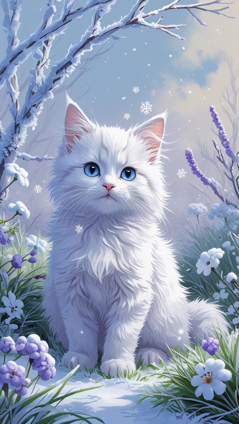 Cute Cat’s Mobile , I Phone HD Wallpaper
