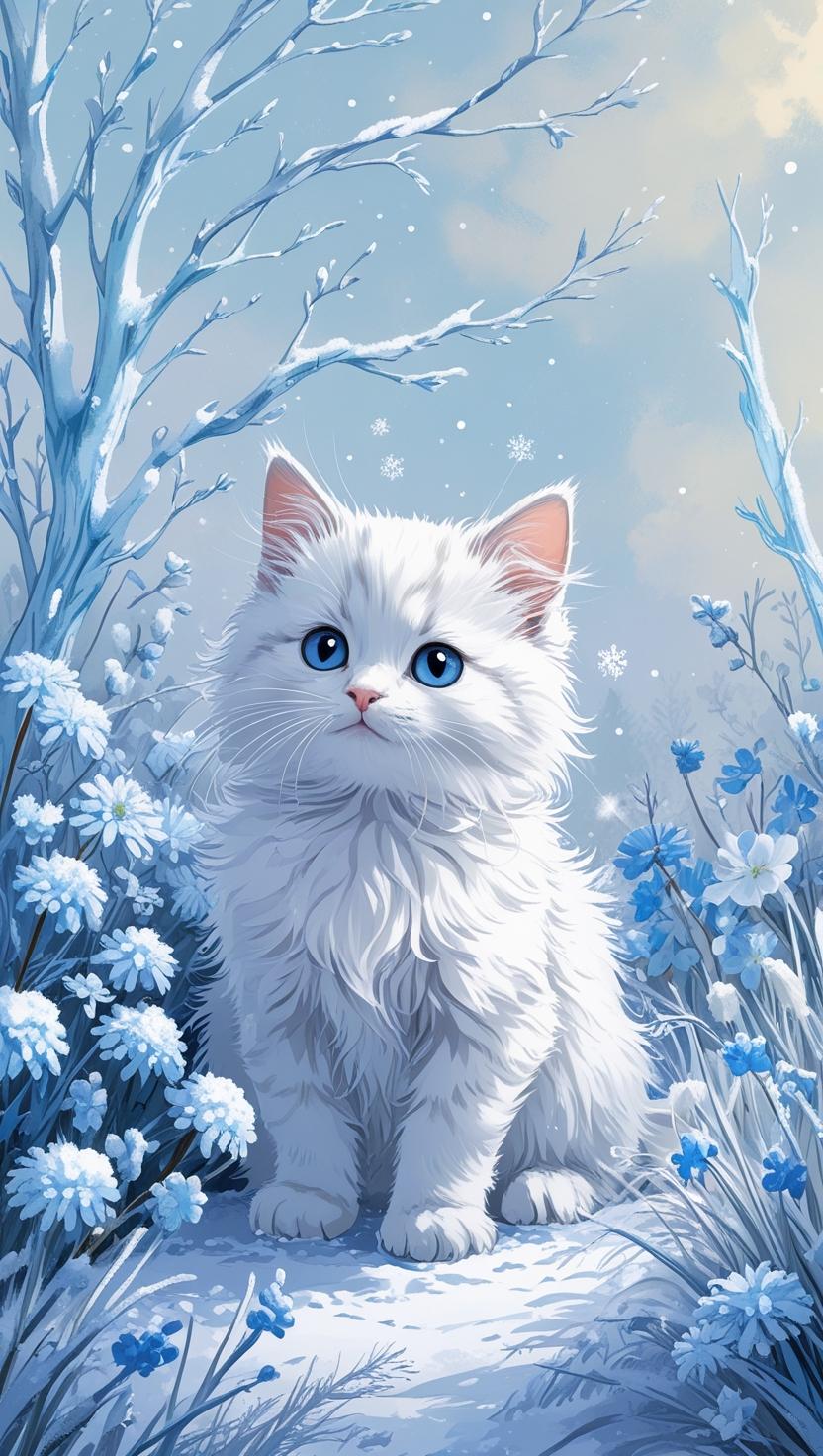Cute Cat’s Mobile , I Phone HD Wallpaper
