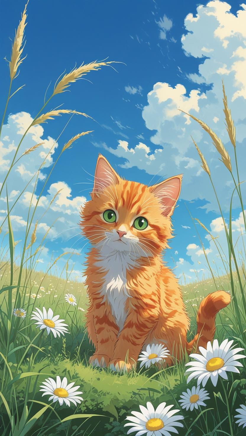 Cute Cat’s Mobile , I Phone HD Wallpaper