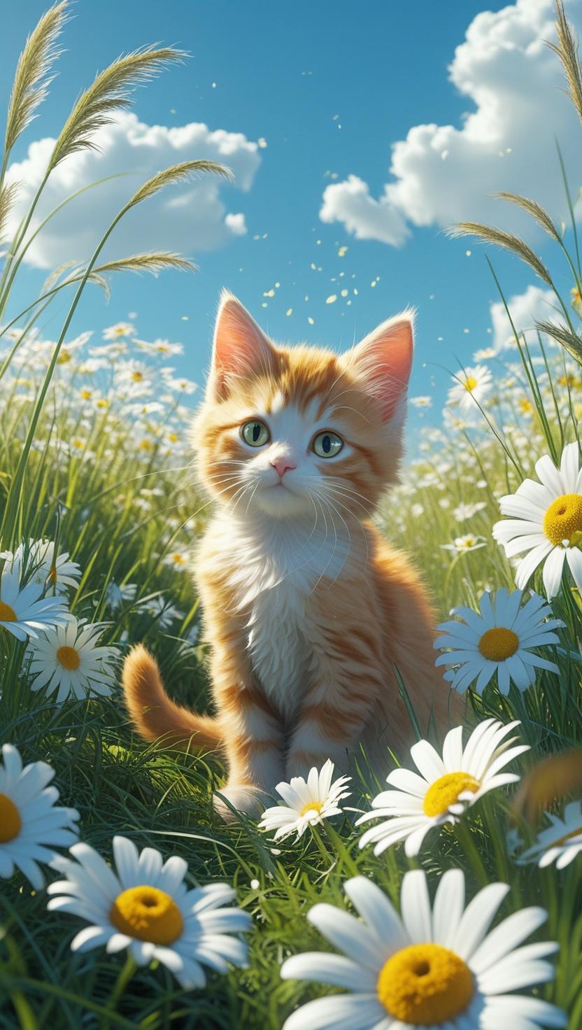 Cute Cat’s Mobile , I Phone HD Wallpaper