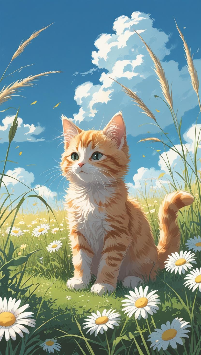 Cute Cat’s Mobile , I Phone HD Wallpaper
