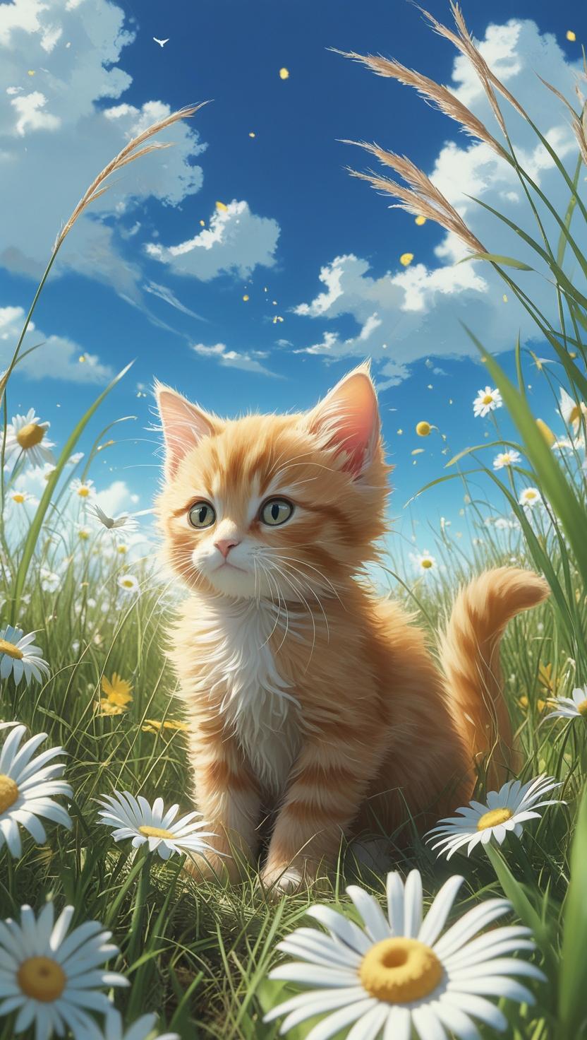 Cute Cat’s Mobile , I Phone HD Wallpaper