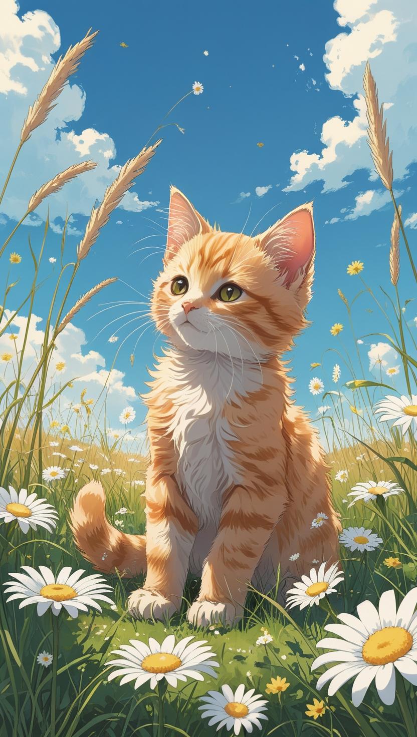 Cute Cat’s Mobile , I Phone HD Wallpaper
