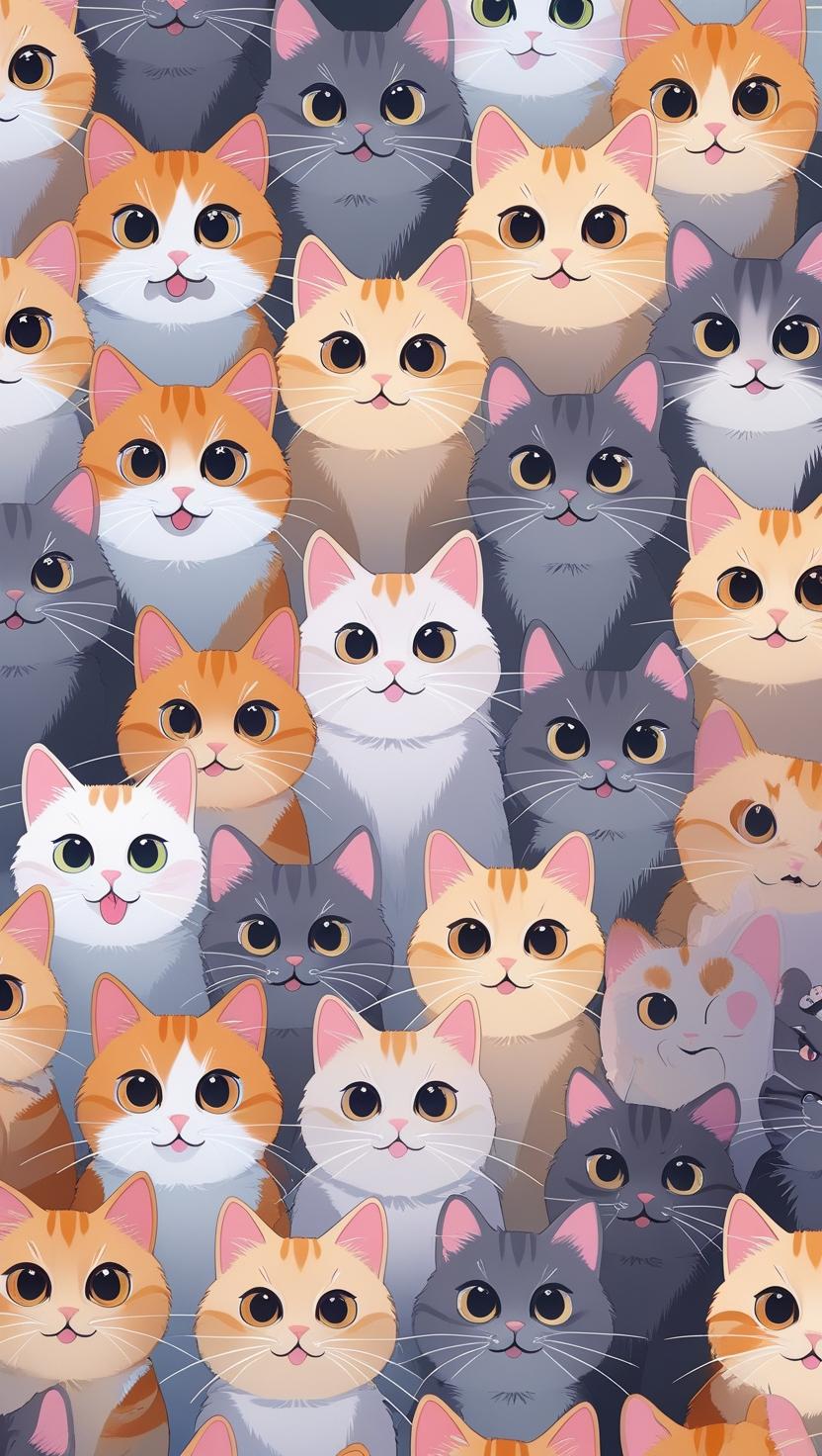 Cute Cat’s Mobile, IPhone HD Wallpaper