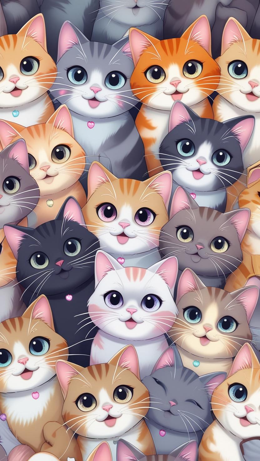 Cute Cat’s Mobile, IPhone HD Wallpaper