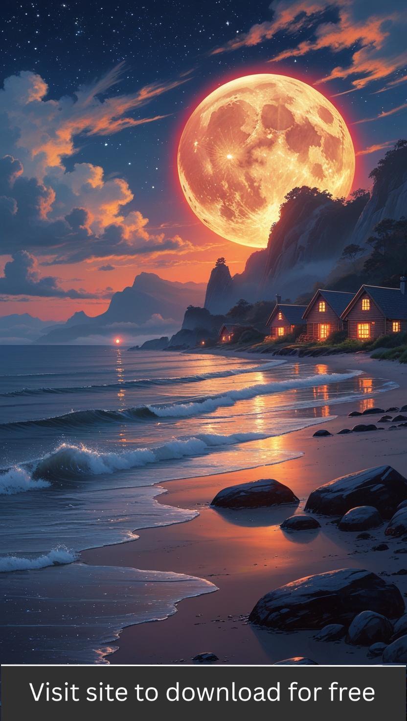 HD Moon Wallpaper for Mobile , Iphone