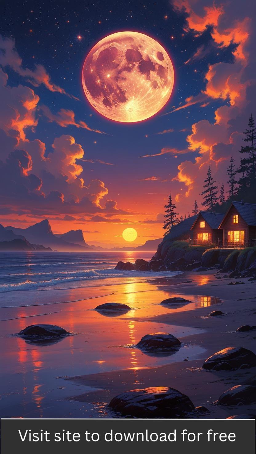 HD Moon Wallpaper for Mobile , Iphone